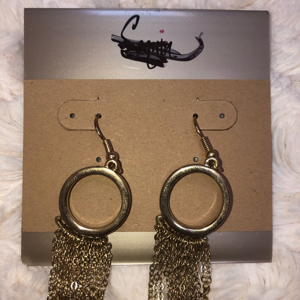 Gold Sequin Earring